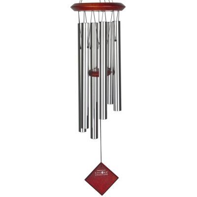 Pluto Chime Silver with Dark Wood Finish